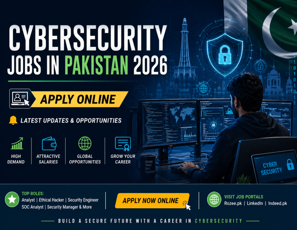 Cybersecurity Jobs in Pakistan 2026, Apply Online and Latest Updates