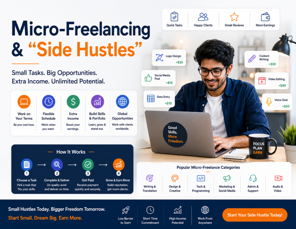 Micro Freelancing and Side Hustles 2026.