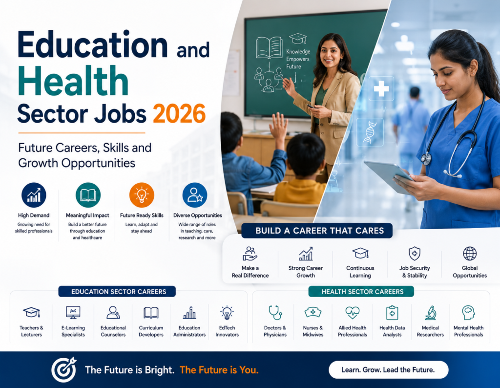 Education and Health Sector Jobs 2026