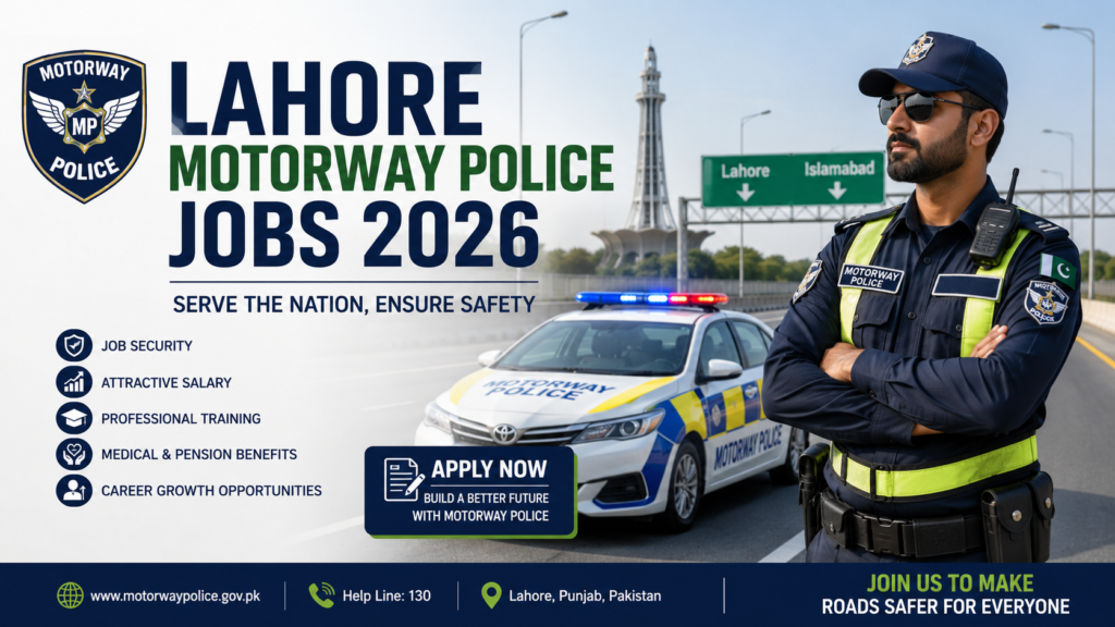 Lahore Motorway Police Jobs 2026