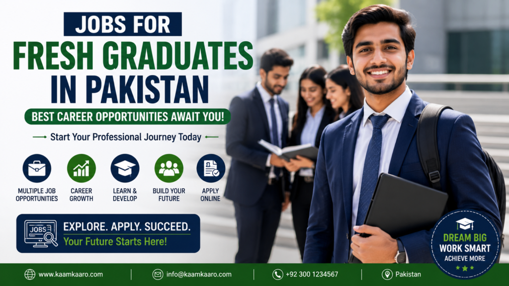 Jobs for Fresh Graduates in Pakistan 2026